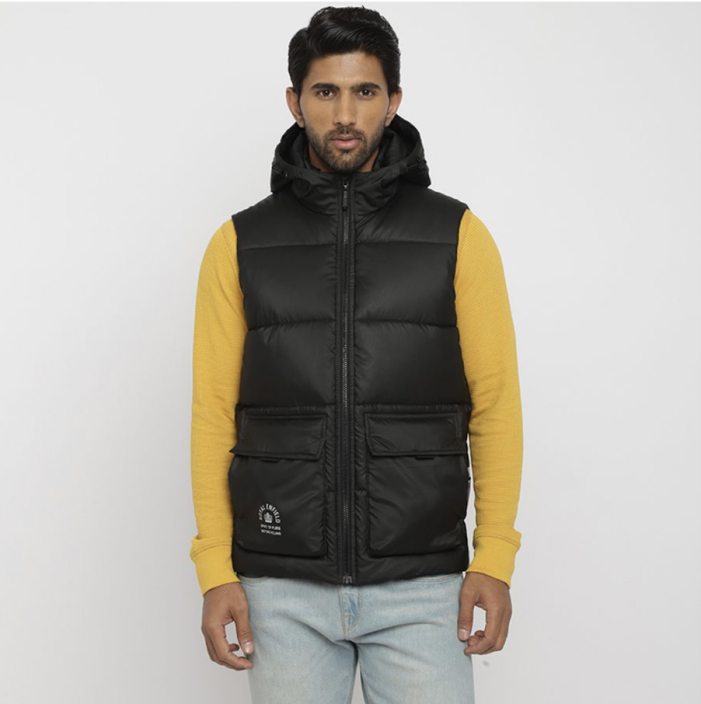 JACKSON HOODED BUNDA ČERNÁ - Velikost: XL