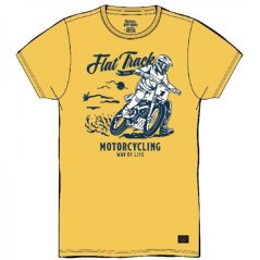 TRIČKO PÁNSKÉ FLAT TRACK YELLOW