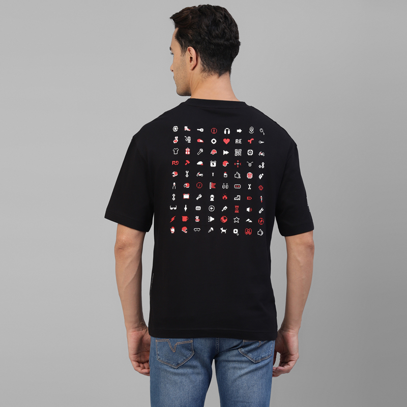 RE TRIČKO PÁNSKÉ EMOJI BLACK - Velikost: S
