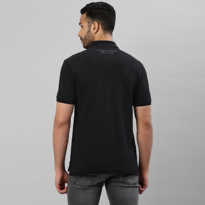 RE TRIČKO PÁNSKÉ HYBRID POLO BLACK