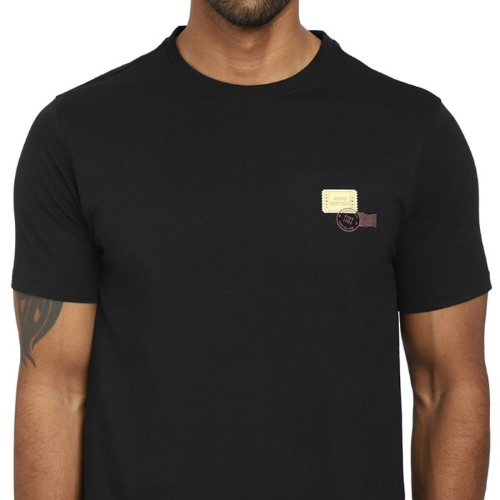 TRIČKO PÁNSKÉ POSTCARDS ČERNÉ