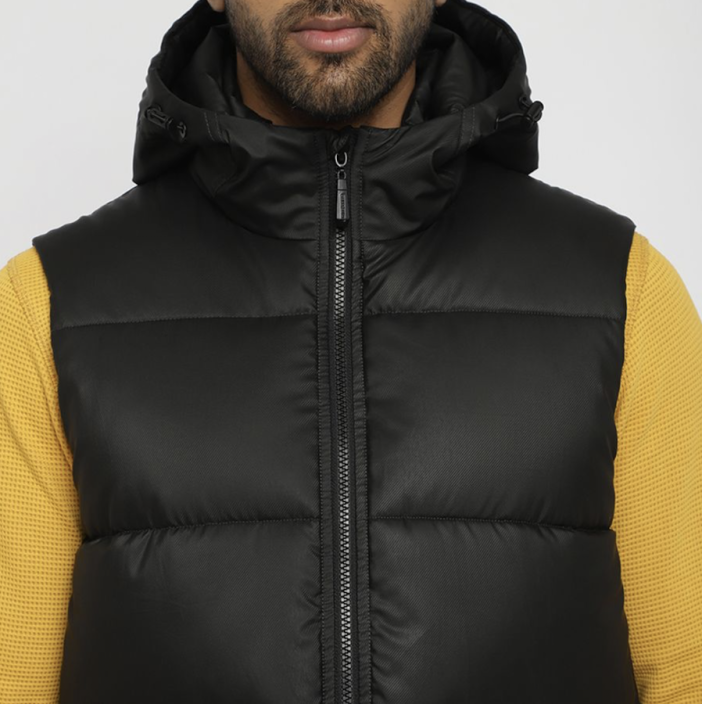 JACKSON HOODED BUNDA ČERNÁ - Velikost: XL