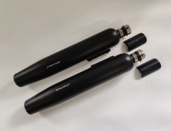 POWERAGE OTEVŘENÉ VÝFUKOVÉ KONCOVKY PRO SG650, ČERNÉ