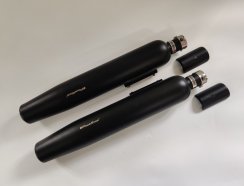 POWERAGE OTEVŘENÉ VÝFUKOVÉ KONCOVKY PRO SG650, ČERNÉ
