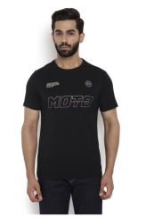 TRIČKO MOTO LIFESTYLE REFLECT BLACK