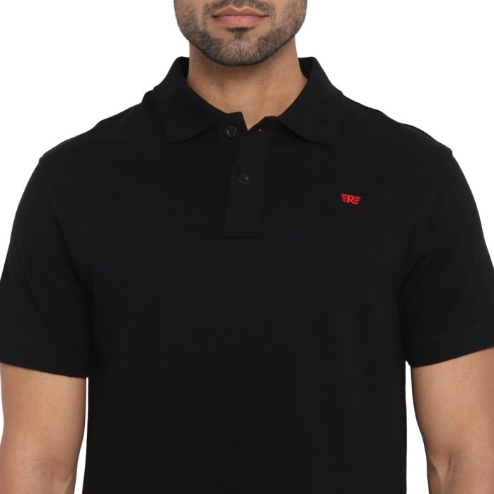 RE TRIČKO PÁNSKÉ POLO ČERNÉ