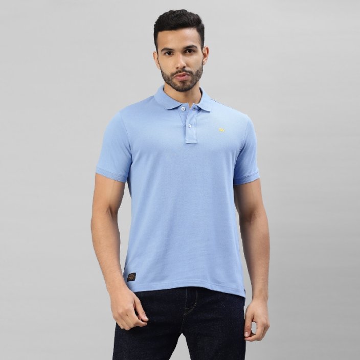 RE TRIČKO PÁNSKÉ POLO LIGHT BLUE