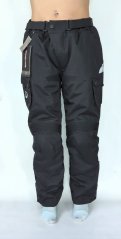 MOTO KALHOTY ČERNO ŠEDÉ XL 108/115cm