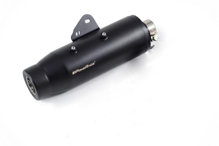 POWERAGE OTEVŘENÁ VÝFUKOVÁ KONCOVKA PRO BEAR650, ČERNÁ