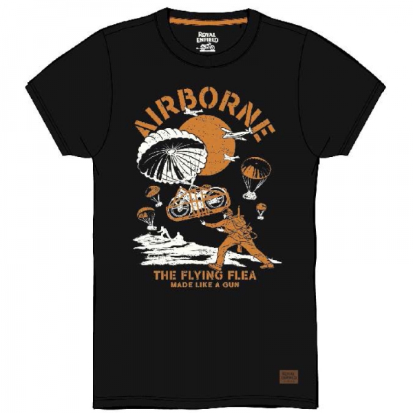 TRIČKO PÁNSKÉ AIRBORNE BLACK - Velikost: XL