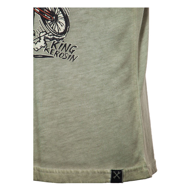 TRIČKO PÁNSKÉ KING KEROSIN MOTOR FREAK TRIČKO OLIVE - Velikost: XL