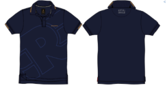 TRIČKO R LOGO PRINTED INTERLOCK P NAVY