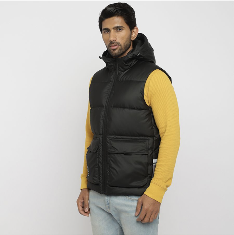 JACKSON HOODED BUNDA ČERNÁ - Velikost: L