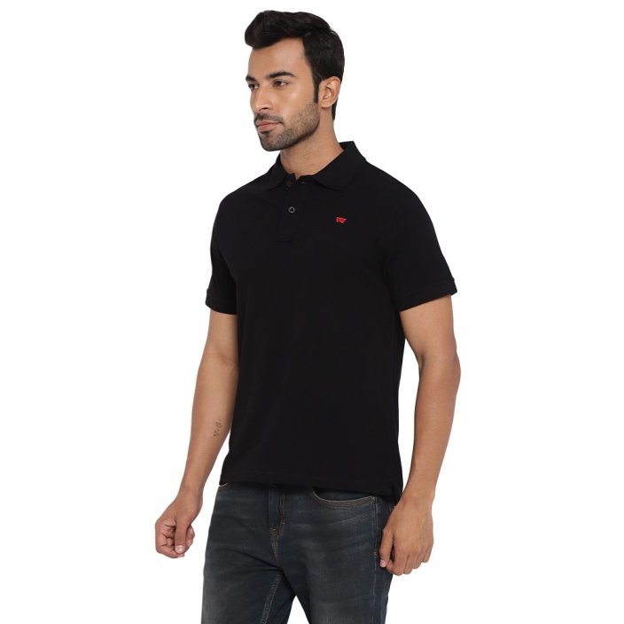 RE TRIČKO PÁNSKÉ POLO ČERNÉ