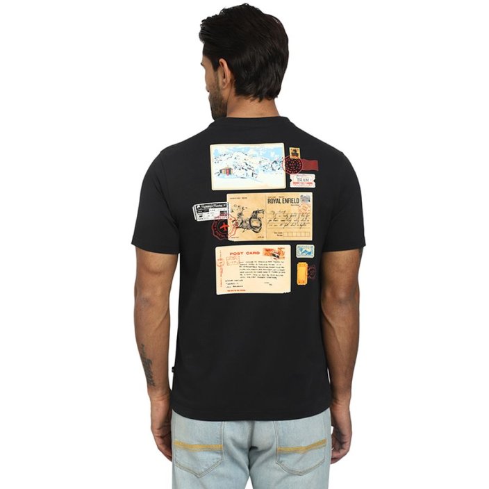 TRIČKO PÁNSKÉ POSTCARDS ČERNÉ