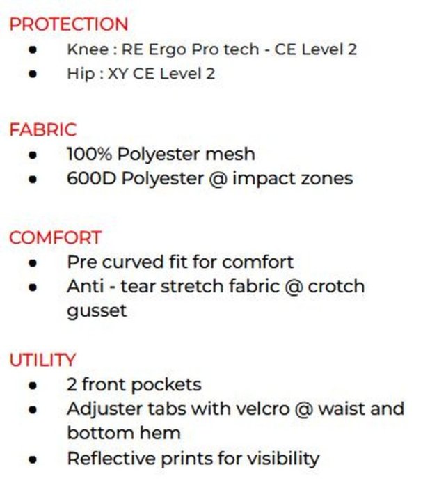 KALHOTY RE TRIPPER RIDING ČERNÉ - Velikost: 84cm