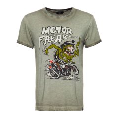 TRIČKO PÁNSKÉ KING KEROSIN MOTOR FREAK TRIČKO OLIVE
