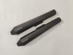 POWERAGE OTEVŘENÉ VÝFUKOVÉ KONCOVKY PRO INT650 A GT650, DLOUHÉ ČERNÉ